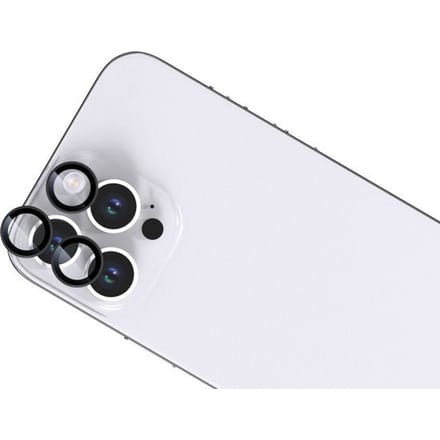 BeHello iPhone 16 Pro/16 Pro Max Camera lens protector zwart