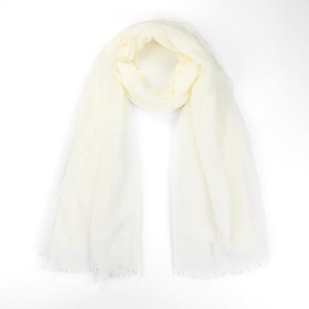 Luxe Viscose Sjaal – Zacht & Comfortabel – 180x90cm – Effen - Offwhite