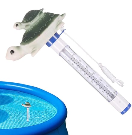 Zwembadthermometer - Temperatuurtester - Water Meten - Duidelijk Afleesbaar - 20 cm Lengte - Kikker Design