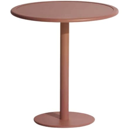 Petite Friture Week-End Bistrotafel rond - terracotta