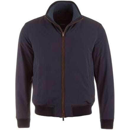 Paul & Shark Jack Typhoon Re-4X4 Stretch Bomber Suede Contrasts Navy / male