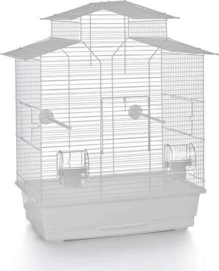 Beeztees Iza 2 Pagode - Vogelkooi - Wit - 45x28x59,5 cm