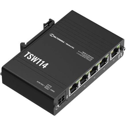 Teltonika TSW114 Gigabit DIN Rail Ethernet Switch