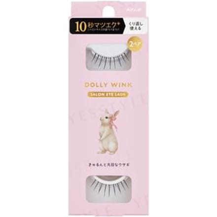Koji - Dolly Wink Salon Eye Lash 18 Round-Eyed Rabbit - 2 pairs