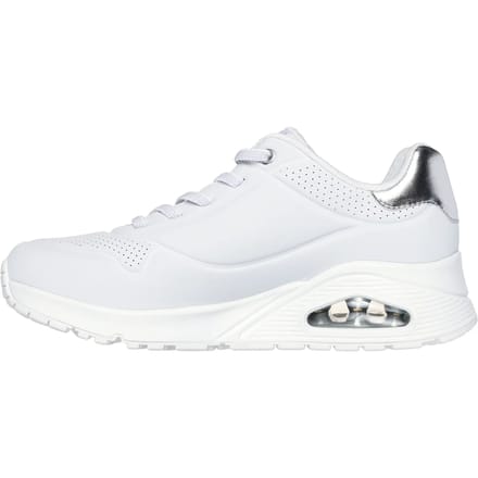 Skechers Uno - Shimmer Away Dames Sneakers - Wit