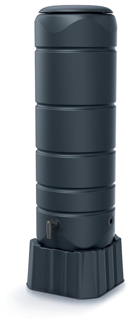 Prosperplast - Regenton Vuelta - 110 liter + voet - Antraciet