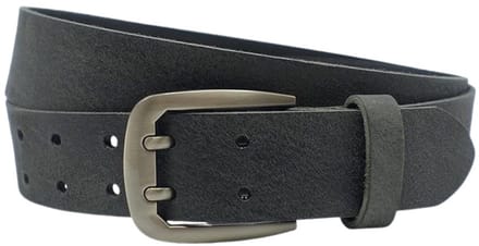 Fana Belts Leren Jeans Riem Zwart - Brede Riem - Buffel Leer - Taillemaat 105