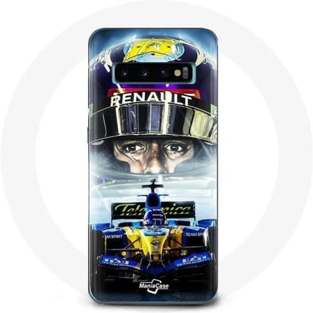 Coque - Fernando Alonso - Samsung Galaxy S10 - Souple - Blanc - Formule 1