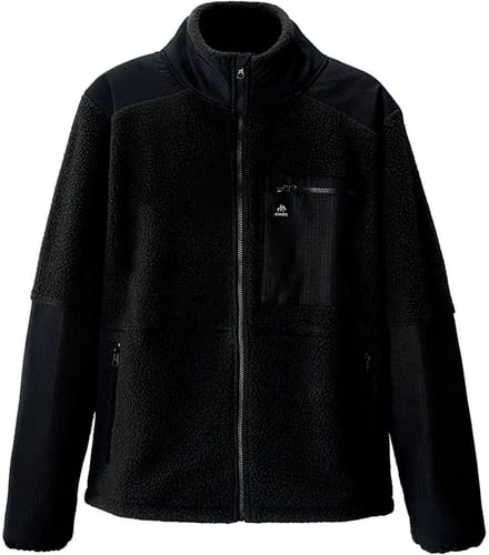 Jones Base Camp Recycled Fleece Met Volledige Rits Zwart L Man