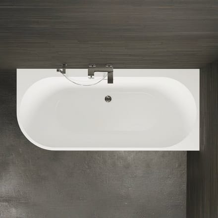SPALINA - Vrijstaand bad - Capri 170 droite blanche, 170 x76 x58 cm, Wit