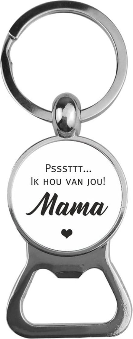 Bieropener Glas -  Ik Hou Van Jou Mama