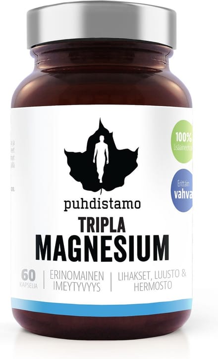 Puhdistamo Triple Magnesium - 60 capsules - veganistisch - lactosevrij