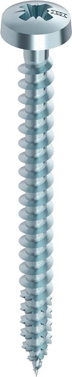 Heco Topix-Plus Schroeven - Pozidrive rondkop - 6x 80mm - Voldraad (100 stuks)