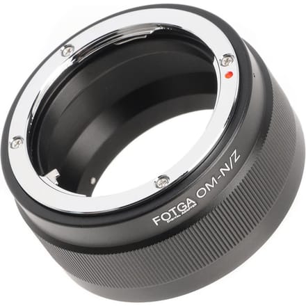 FOTGA Hoge Precisie Lens Mount Adapter Ring Aluminiumlegering Vervanging voor Olympus OM-Mount Lens zwart