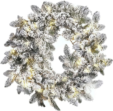 SUNDO - Krans - Wit - Synthetisch materiaal