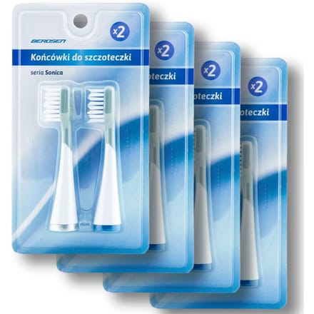 Berdsen sonische opzetborstels 8 stuks