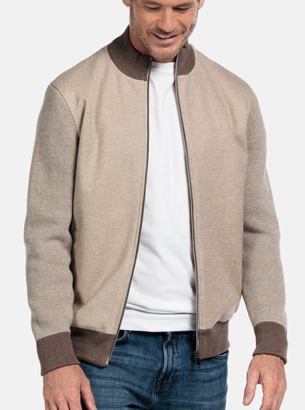Baileys - Sweatvest - Heren - M - Kiezel - Katoen - 522093