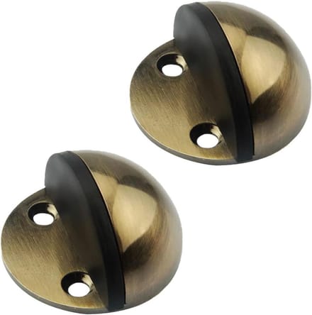 Deurstoppers - Halve Maan - Muren Beschermen - Rubberen Buffer - 2 Stuks - Brons