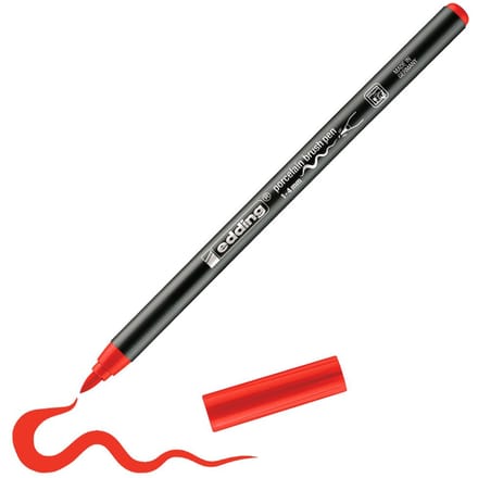 edding 4200 Porselein penseelpen - Rood