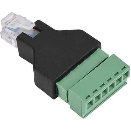 1 stuks Ethernet RJ12 6P6C Mannelijk naar 6-pins Schroefklemmen Adapter Connector