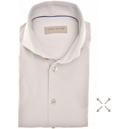 John Miller Overhemd Hyperstretch Performance Shirt Licht Grijs / male