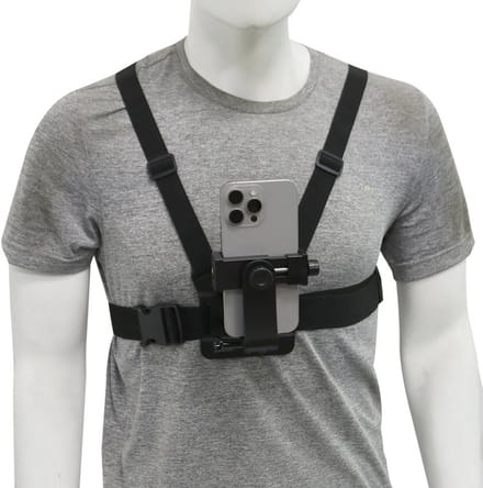 Mobiele telefoon borstband houder telefoonclip sportcamera POV