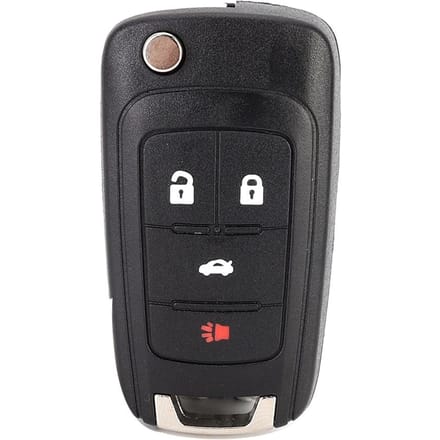 Coque de protection noire pour clé télécommande à 4 boutons, compatible avec Chevrolet gray