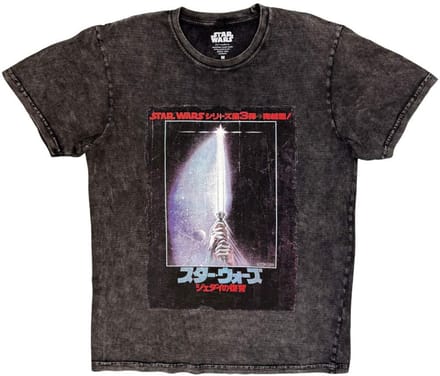 Disney Star Wars - ROTJ Japanese Poster Heren Tshirt - S - Grijs