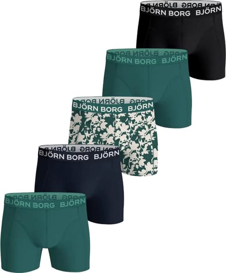 Bjorn Borg 5-Pack jongens boxershorts - Cotton Stretch - 128 - Groen