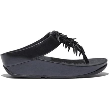 FitFlop Rumba Beaded Metallic Toe-Post Sandals BLAUW - Maat 38
