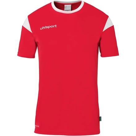 Uhlsport Squad 27 Shirt Korte Mouw Kinderen - Rood / Wit | Maat: 116