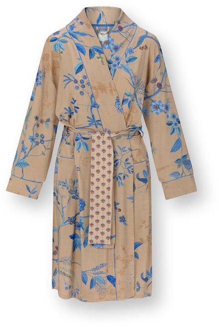 Pip Studio - Nisha Kimono Dames - Loungewear - Marigold - Blauw - M