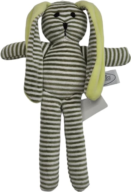 Funnies Konijntje Kaya met rammelgeluidje gestreept