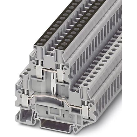 Phoenix Contact 3046809 Doorgangsserieklem 6.2 mm Schroeven Grijs 50 stuk(s)