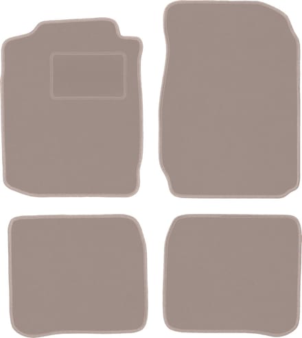 Beige veloursmatten voor: Toyota Corolla E11 hatchback (1997-2001)