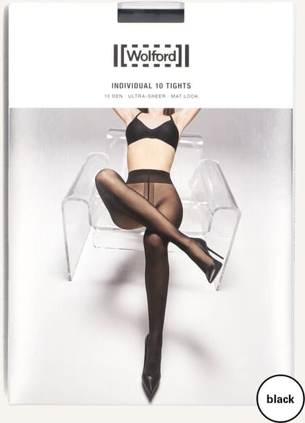 WOLFORD Individual 10 Tights Beenmode Dames - Zwart - Maat M