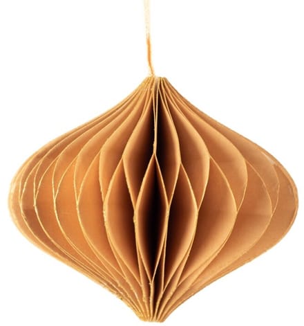 Papieren honeycomb hanger oranje