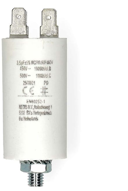 Nedis Condensator - 3.5 uF - 450 - Faston - 1 Stuks