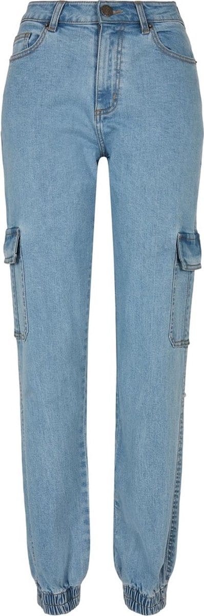 Urban Classics - Organic Stretch Denim Cargobroek - Taille, 29 inch - Blauw
