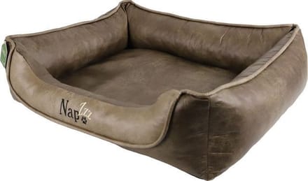 Napzzz hondenmand Leatherlook Divan Duo Bruin 90 x 70 cm