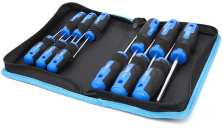 HBM 12 Delige Professionele Torx Schroevendraaierset in Stevige Opbergetui