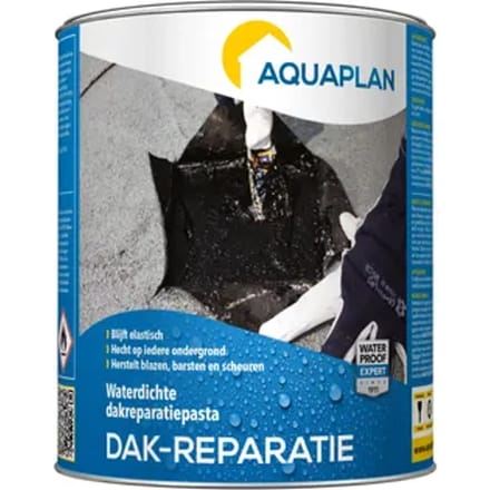 Aquaplan Waterdichte Dakreparatiepasta Zwart 1kg