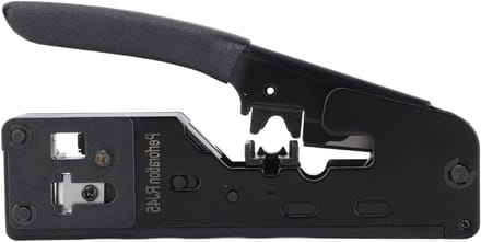 Netwerk Kabel Crimper - Ethernet Tool - Netwerk Installatie - Inclusief Tester - 50 Connectoren - Grijs