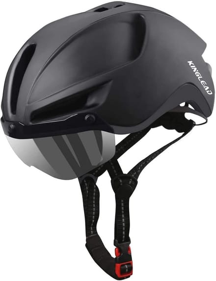 Verstelbare Fietshelm Met USB Oplaadbare Veiligheidsverlichting en Magnetisch Vizier