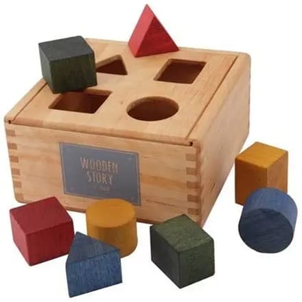 Boîte van regenboogvormen Wooden Story
