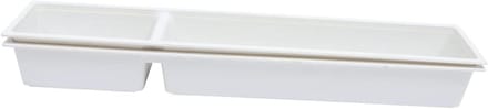 Voerbak Kippen - Pluimvee Voerbak - Voeren van Pluimvee - Stevige Constructie - 54 x 109 x 61 cm - Wit