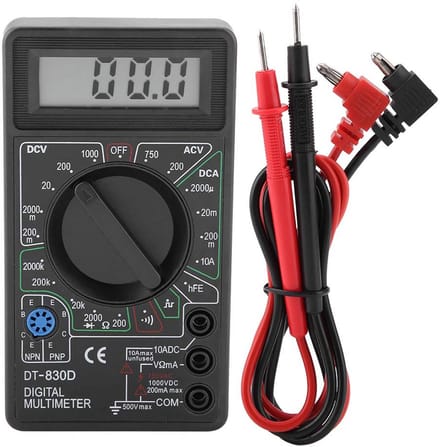 Digitale Multimeter met LCD Display voor Spanning, Stroom en Weerstand Meten