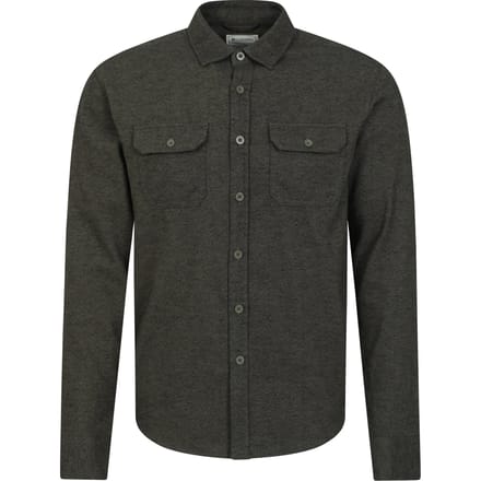 Mountain Warehouse Heren Overhemd met lange mouwen in molton (Groen)