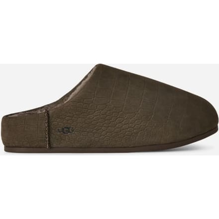 UGG® Elea Embossed-instapper in Dense Smoke, Maat 36, Nubuck