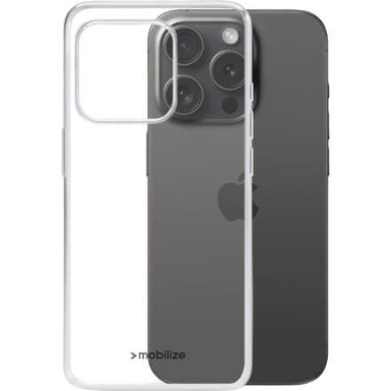 Mobilize iPhone 15 Pro Siliconen (TPU) Hoesje Transparant